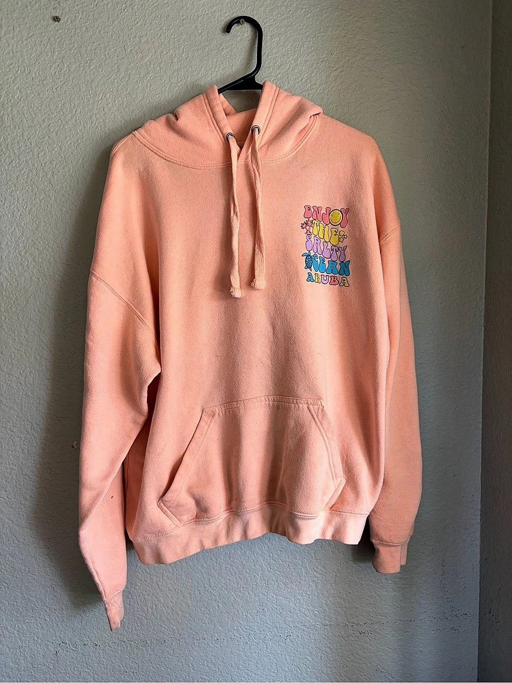 Pacific&Co Enjoy The Surf Graphic Hoodie Size Large